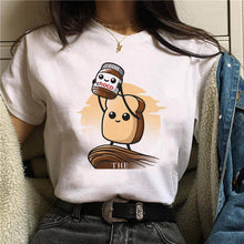 Load image into Gallery viewer, Nutella Kawaii Print T Shirt Women 90s Harajuku Ullzang Fashion T-shirt Graphic Cute Cartoon Tshirt Korean Style Top Tees Female
