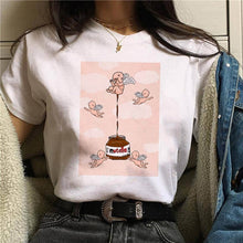 Load image into Gallery viewer, Nutella Kawaii Print T Shirt Women 90s Harajuku Ullzang Fashion T-shirt Graphic Cute Cartoon Tshirt Korean Style Top Tees Female
