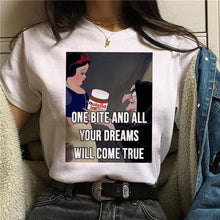 Load image into Gallery viewer, Nutella Kawaii Print T Shirt Women 90s Harajuku Ullzang Fashion T-shirt Graphic Cute Cartoon Tshirt Korean Style Top Tees Female

