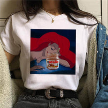 Load image into Gallery viewer, Nutella Kawaii Print T Shirt Women 90s Harajuku Ullzang Fashion T-shirt Graphic Cute Cartoon Tshirt Korean Style Top Tees Female
